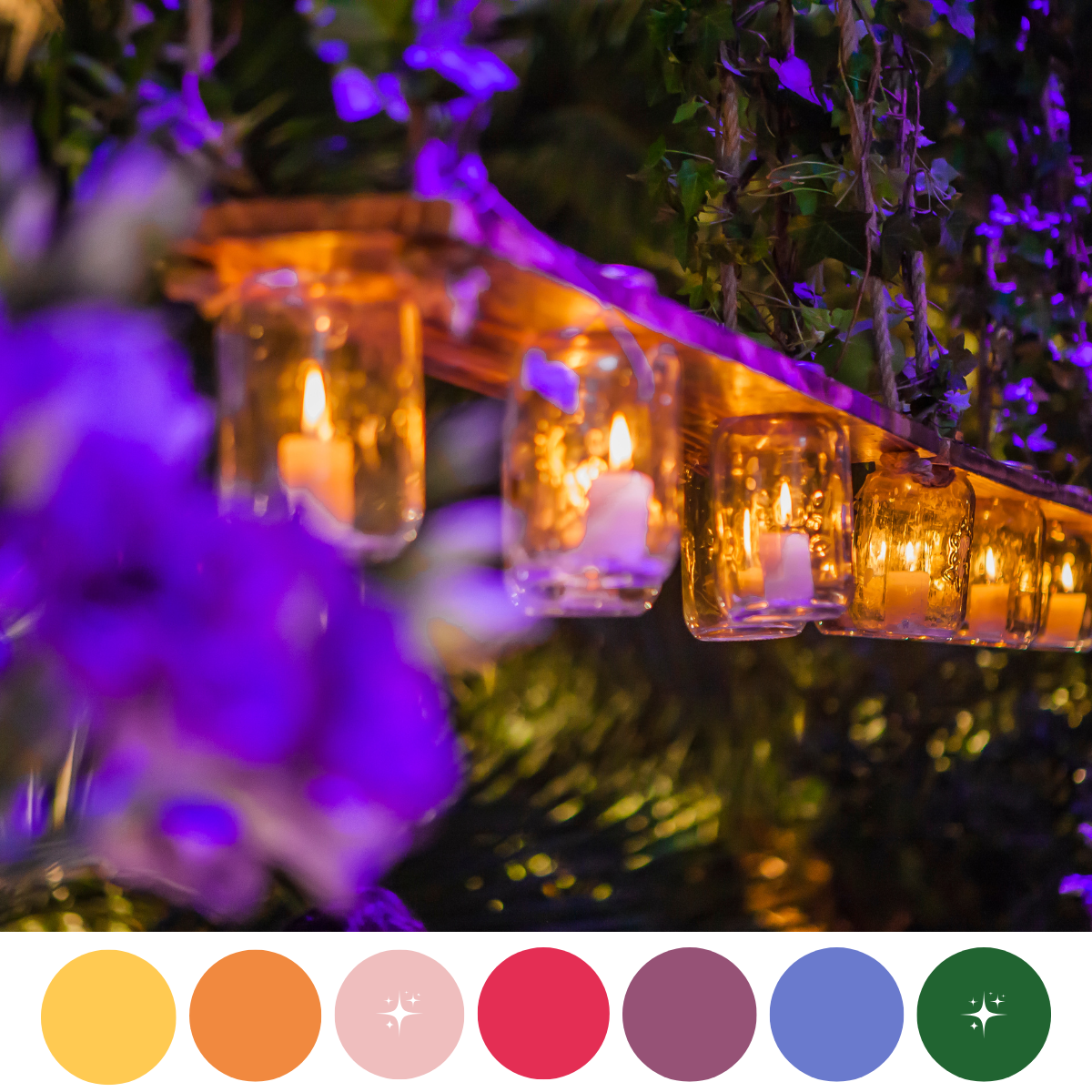 Just Do Event - Thème forêt enchantée colorée - mariage D&V